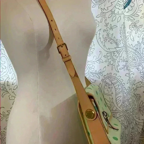 Green Polkadot Dooney &Bourke - Picture 3 of 11